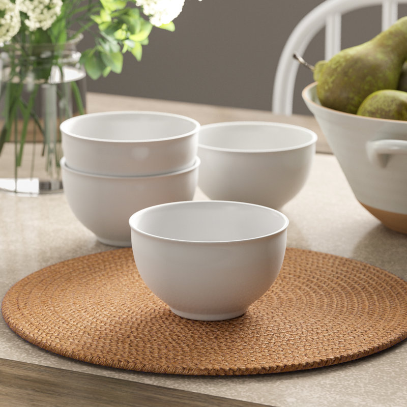 Ten Strawberry Street Classic White 12 oz. New Britain Small Rice Bowl & Reviews Wayfair